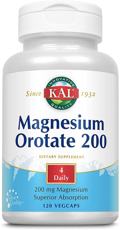 Magnesiumoratat 200 mg 120 Vegetariska kapslar     