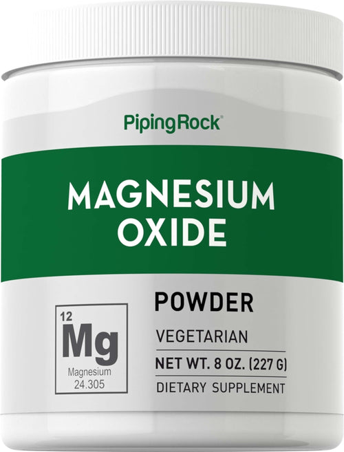 Magnesiumoksidpulver 8 ounce 227 g Flaske    