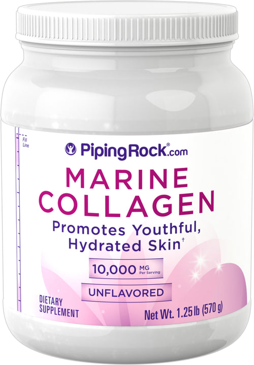 Marine Collagen Peptides Powder (Unflavored), 10,000 mg (per serving), 1.25 lb (570 g) Bottle