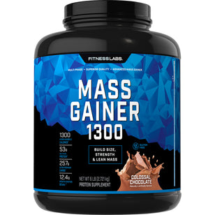 Mass Gainer 1300 (Colossal Chocolate) 6 lb 2.721 Kg Flasche    