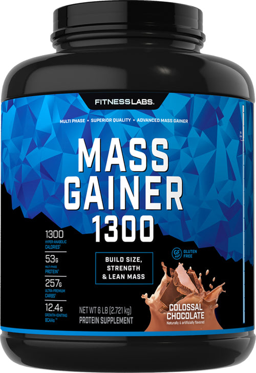 Mass Gainer 1300 (Chocolat Colossal) 6 kg 2.721 kg Bouteille    