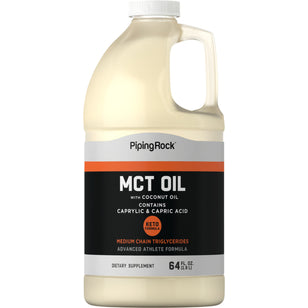 MCT Oil (Medium Chain Triglycerides) with Coconut Oil, 64 fl oz (1.9 L) Bottle (Item# 6235) Bottle