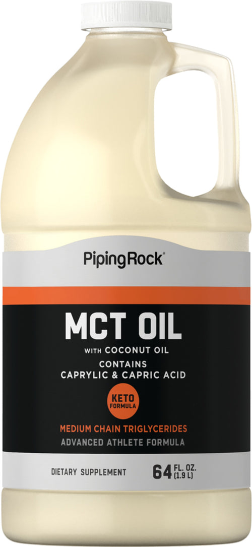 MCT Oil (Medium Chain Triglycerides) with Coconut Oil, 64 fl oz (1.9 L) Bottle (Item# 6235) Bottle