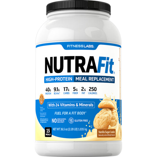 Meal Replacement Shake NutraFit (Vanilla Sugar Cookie), 2.28 lb (1.035 kg) Bottle