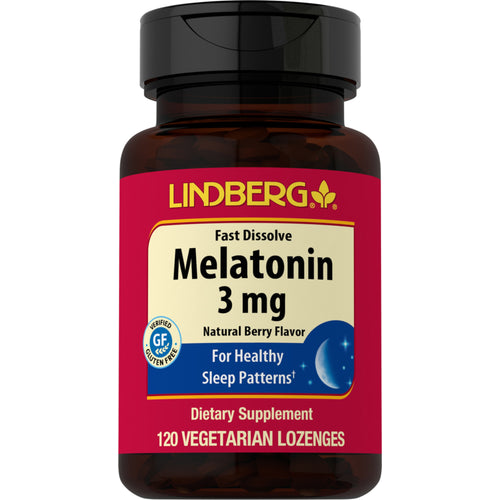 Melatonina de Rápida Absorção (sabor natural de frutas vermelhas) 3 mg 120 Pastilhas     
