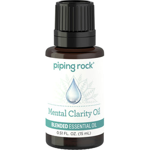 Mental Clarity Essential Oil (GC/MS Tested), 1/2 fl oz (15 mL) Dropper Bottle