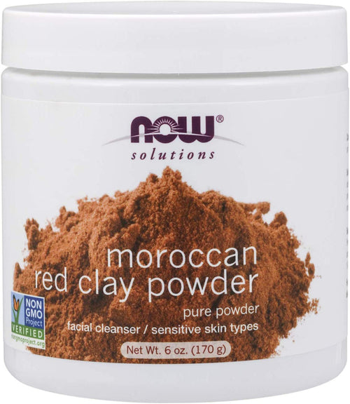 Moroccan Red Clay Powder, 6 oz (170 g) Jar
