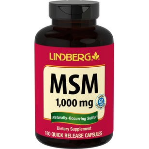 MSM 1000 mg 180 Kapsler for hurtig frigivelse     