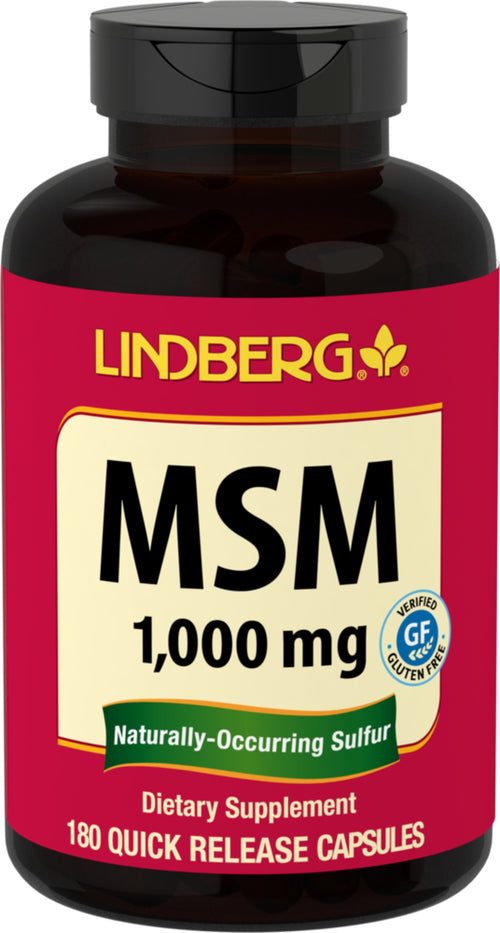 MSM 1000 mg 180 Cápsulas de liberación rápida     