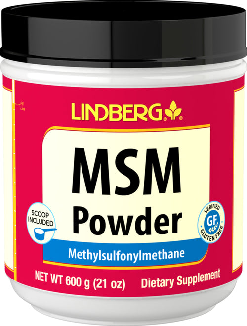 MSM-pulver (dimetylsulfon) 4000 mg (per portion) 21 oz 600 g Flaska  