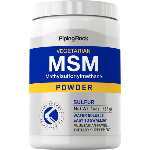 MSM (zwavel)poeder 3000 mg (per portie) 16 oz 454 g Fles  