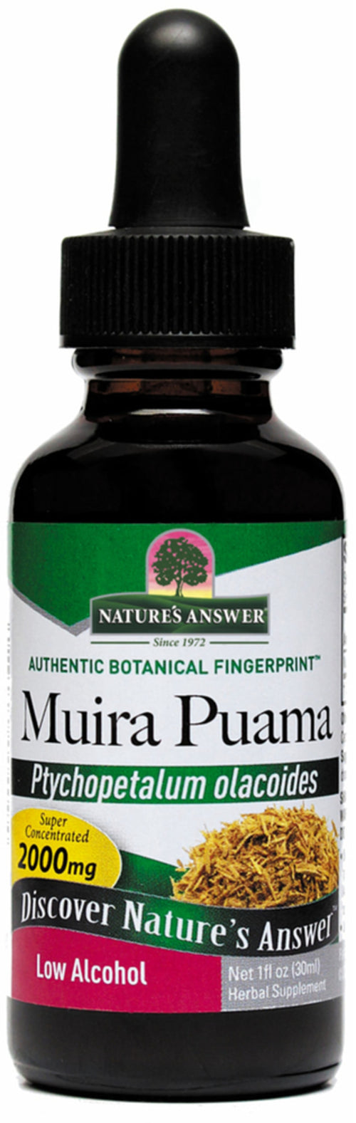 Flytende ekstrakt av Muira Puama-rot 1 ounce 30 mL Pipetteflaske    
