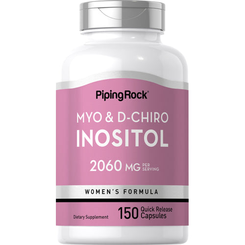 Myo & D-Chiro Inositol for Women, 2060 mg (per serving), 150 Quick Release Capsules