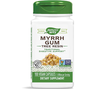 Myrra-gummi  1100 mg (pr. dosering) 100 Vegetar-kapsler     