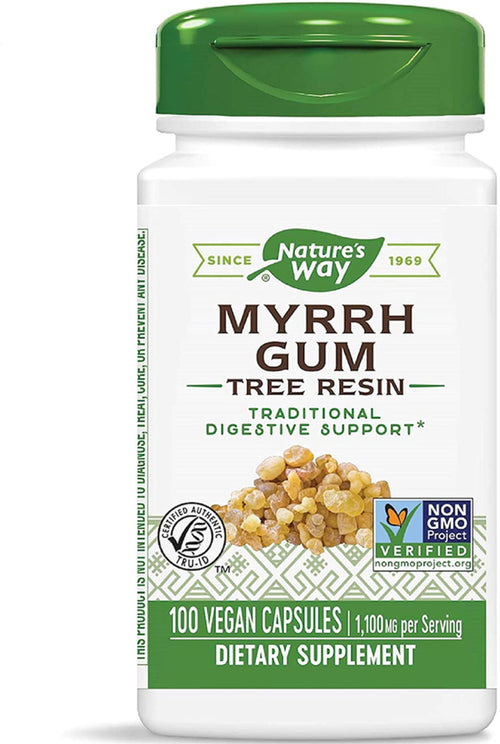 Myrrgummi  1100 mg (per portion) 100 Vegetariska kapslar     