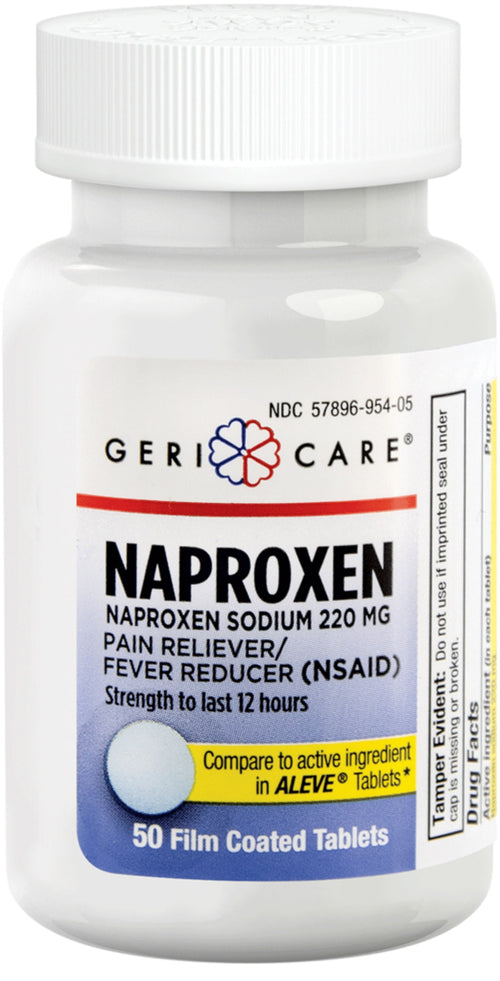 Naproxène sodique 220 mg Comparé à Aleve 50 Örtülü Tabletlər     