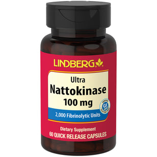 Nattokinase (2,000 FU) 100 mg 60 Gélules à libération rapide     