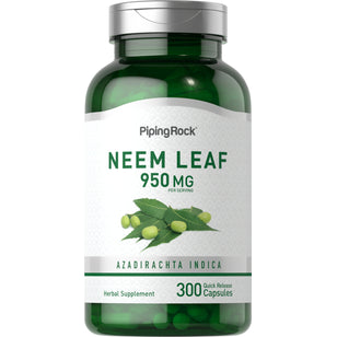Neem Leaf, 950 mg (per serving), 300 Quick Release Capsules