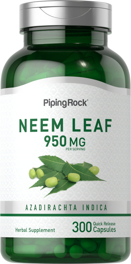 Frunze de neem  950 mg (per porție) 300 Capsule cu eliberare rapidă     