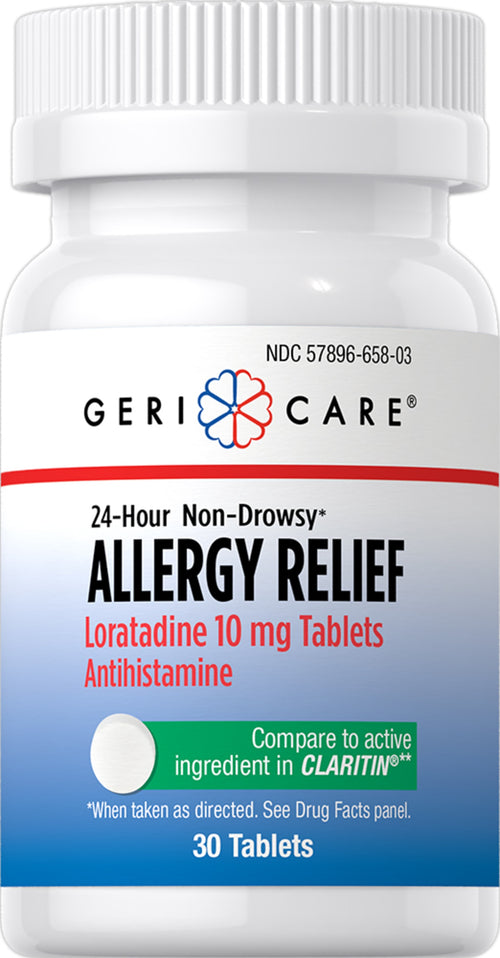 Neuspávajúca úľava od alergie Loratadín 10 mg Porovnať s Claritin 30 Tabletlər     