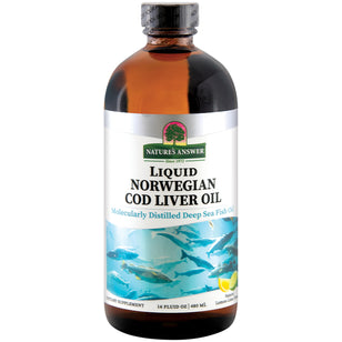 Suplemento líquido con aceite de hígado de bacalao noruego (sabor a lima-limón) 16 fl oz 480 mL Botella/Frasco    
