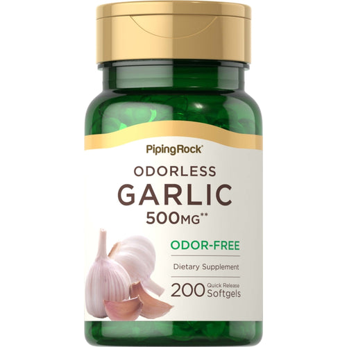 Odorless Garlic, 500 mg, 200 Quick Release Softgels