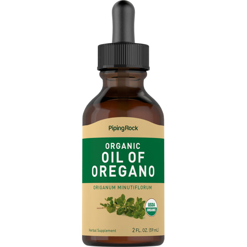 Oil of Oregano (Organic), 2 fl oz (59 mL) Dropper Bottle 