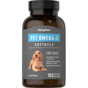 Omega-3 para perros 180 Cápsulas blandas de liberación rápida       