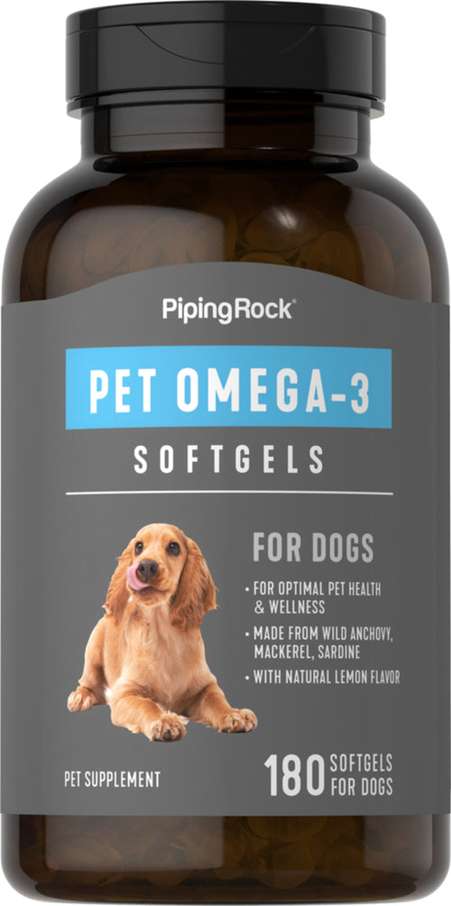 Omega-3 for hunder 180 Hurtigvirkende myke geleer       