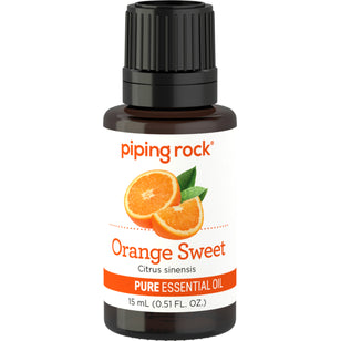 Óleo essencial puro de laranja doce (GC/MS Testado) 1/2 fl oz 15 ml Frasco conta-gotas    