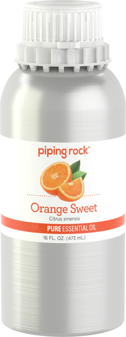 Óleo essencial puro de laranja doce (GC/MS Testado) 16 fl oz 473 ml Lata    