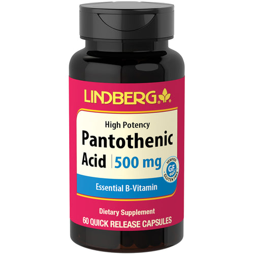 Pantotensyre  500 mg 60 Hurtigvirkende kapsler     