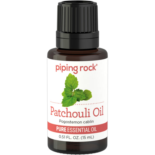 Patchouli Pure Essential Oil (GC/MS Tested), 1/2 fl oz (15 mL) Dropper Bottle