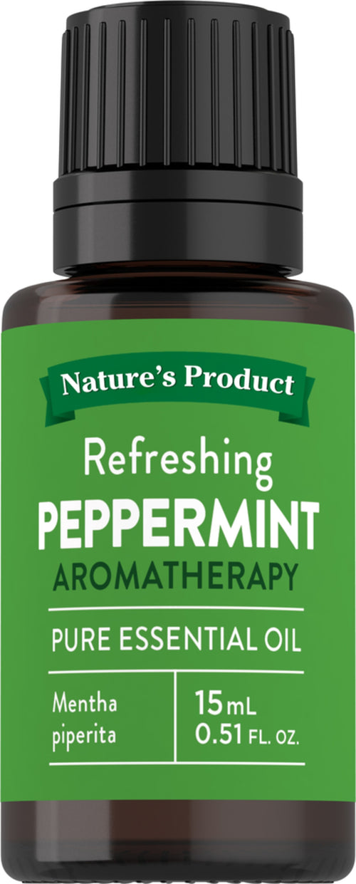Peppermint Pure Essential Oil (GC/MS Tested), 1/2 fl oz (15 mL) Dropper Bottle