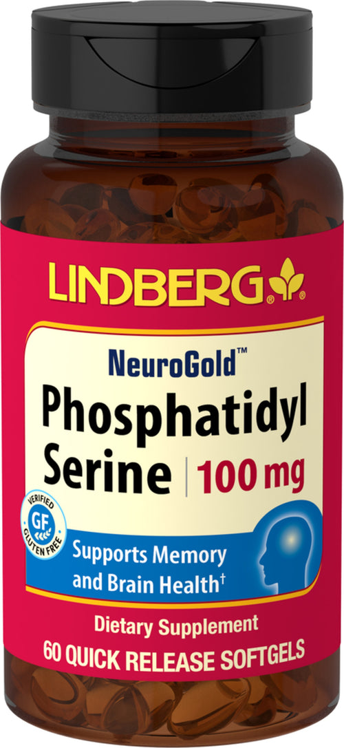 Fosfatidylserin (PS) 100 mg 60 Hurtigvirkende myke geleer     
