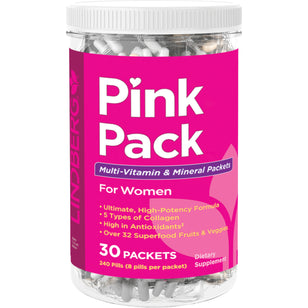 Pink Pak voor vrouwen (multivitamines en mineralen_ 30 Pakjes       