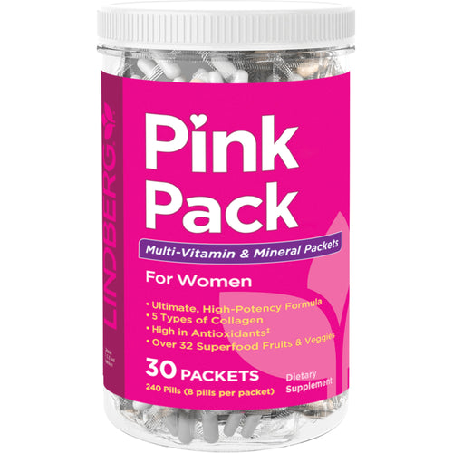 Rosa pakke for kvinner (multivitamin og mineral) 30 Pakker       