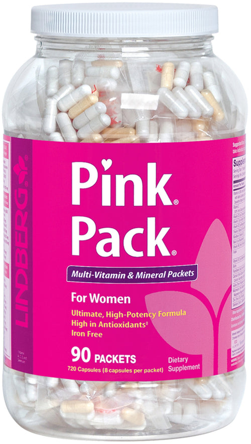 Pacote rosa para mulheres (multivitamina e minerais) 90 Embalagens       