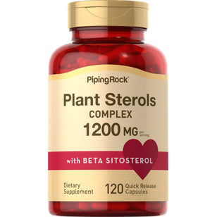 Plant Sterols Complex w/ Beta Sitosterol 1200 mg (per serving), 120 Quick Release Capsules Bottle