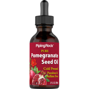Pomegranate Seed Oil Pure Cold Pressed, 2 fl oz (59 mL) Dropper Bottle