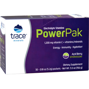 Power Pak Vitamin C Powder (Acai Berry), 1200 mg, 30 Packets