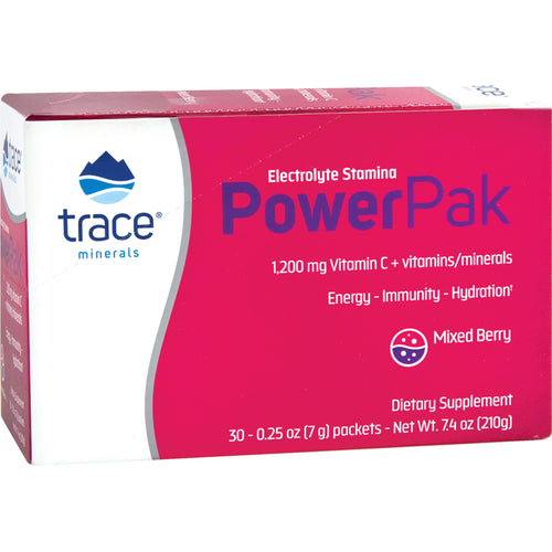 Vitamina C in polvere Power Pak (frutti di bosco misti) 1200 mg 30 Pacchetti     