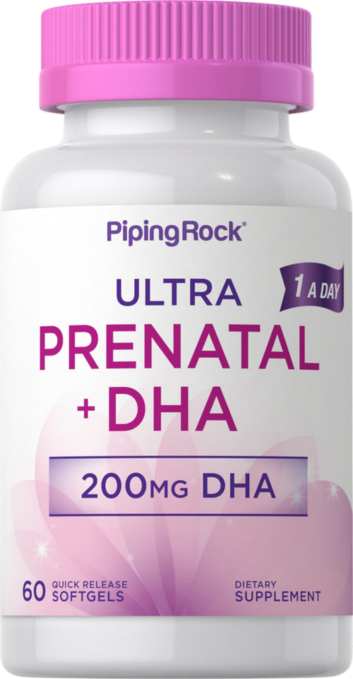 Prenatal Multivitamin with DHA, 60 Quick Release Softgels Bottle