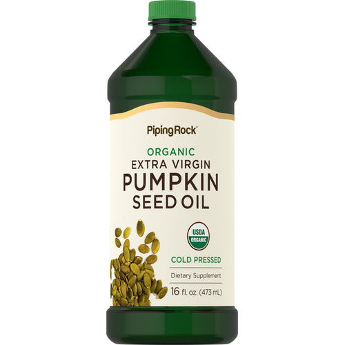 Pumpkin Seed Oil Cold Pressed (Organic), 16 fl oz (473 mL) Bottle Bottle