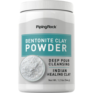 Pure Bentonite Clay Powder, 1.2 lbs -Bottle