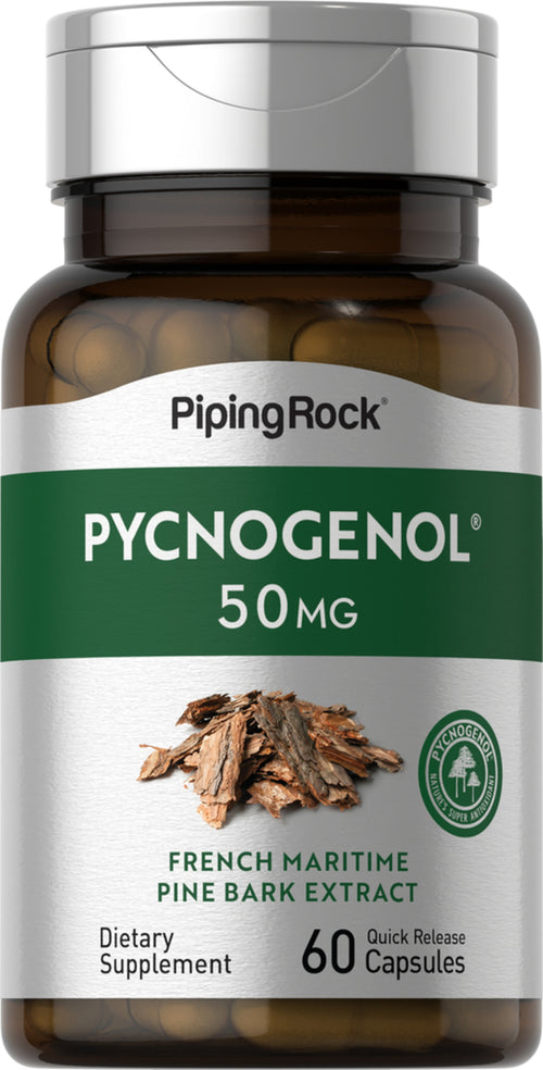 Pycnogenol, 50 mg, 60 Quick Release Capsules