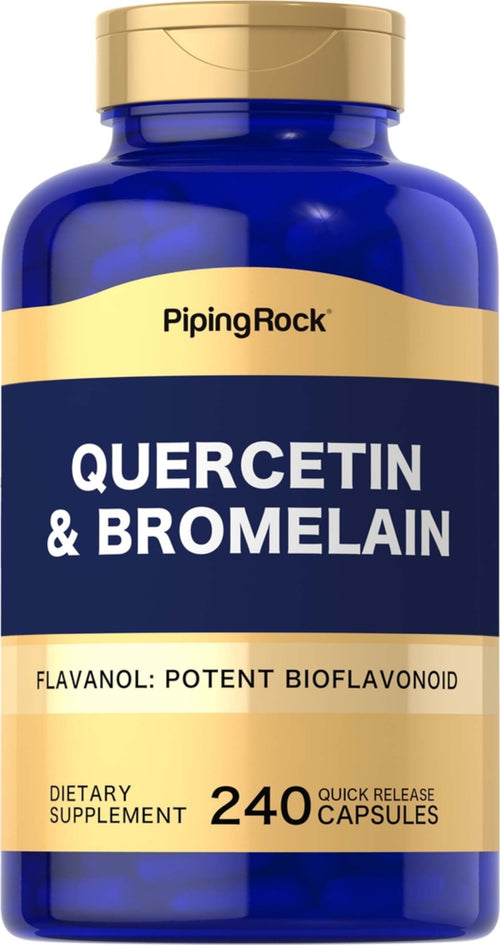 Kwercetyna plus bromelaina 400 mg (na porcję) 240 Kapsułki o szybkim uwalnianiu     