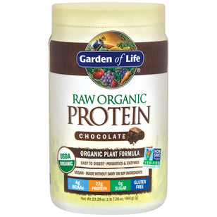 Prah sirovog organskog biljnog proteina (čokolada) 23.28 oz 660 g Boca    