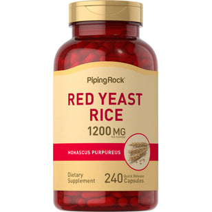 Red Yeast Rice, 1200 mg (per serving), 240 Quick Release Capsules Bottle