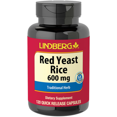 Rød ris  600 mg 120 Kapsler for hurtig frigivelse     